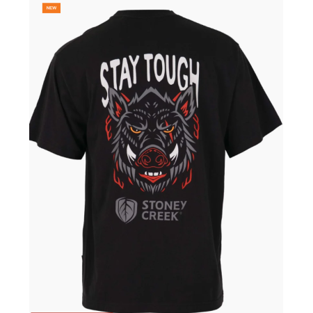 Stoney Creek - Mens Stay Tough Wild Boar Tee